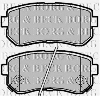 BORG & BECK bbp2104 -  Комплект тормозных колодок, дисковый тормоз